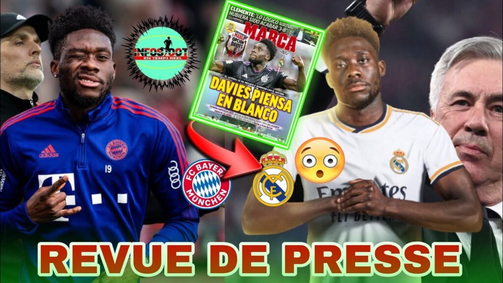 🚨😳Alphonso Davies REFUSE de prolonger avec le Bayern Munich,  ( REVUE DE PRESSE DU 14 novembre)