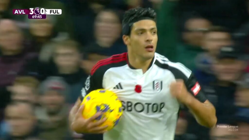 RAUL JIMENEZ MARCA su PRIMER GOL con el FULHAM ante DIBU MARTINEZ