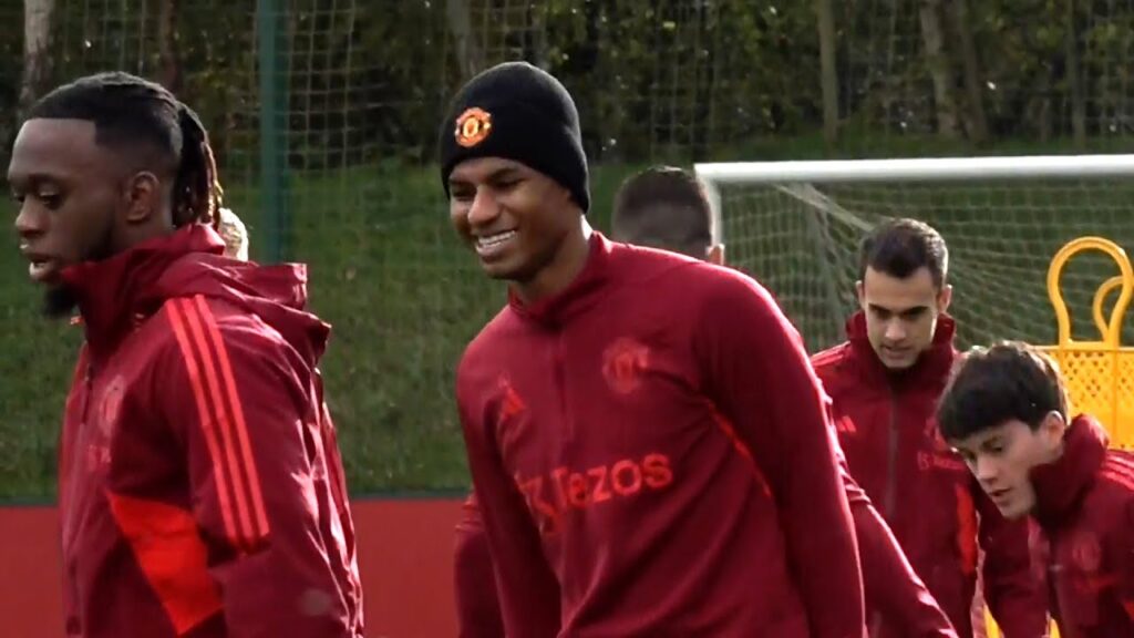 Marcus Rashford TRAINS! Manchester United train ahead of Copenhagen Champions League clash