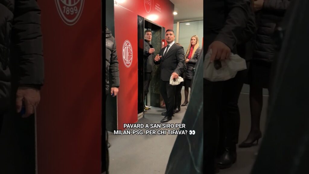 PAVARD a SAN SIRO A GUARDARE MILAN-PSG. PER CHI TIFAVA? #pavard #sansiro #milanpsg