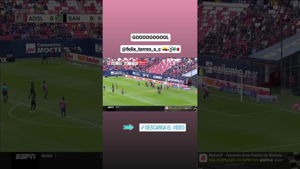 GOL DE FELIX TORRES CON EL SANTOS LAGUNA EN LA LIGA MX