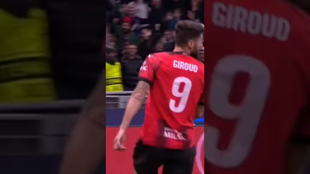 Milan-Psg 2-1: Goool Olivier Giroud alla Mark Hateley #oliviergiroud #acmilan #championsleague