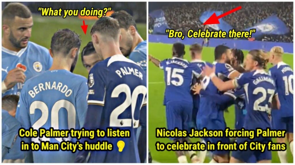 Erling Haaland and Jack Grealish react as Cole Palmer tries to listen to Man City's tactics 😆