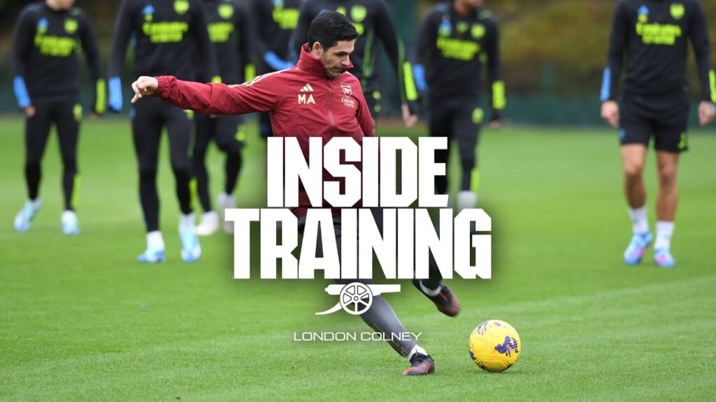 INSIDE TRAINING | Set for Burnley in Premier League | Arteta shows off skill and funny Saliba moment