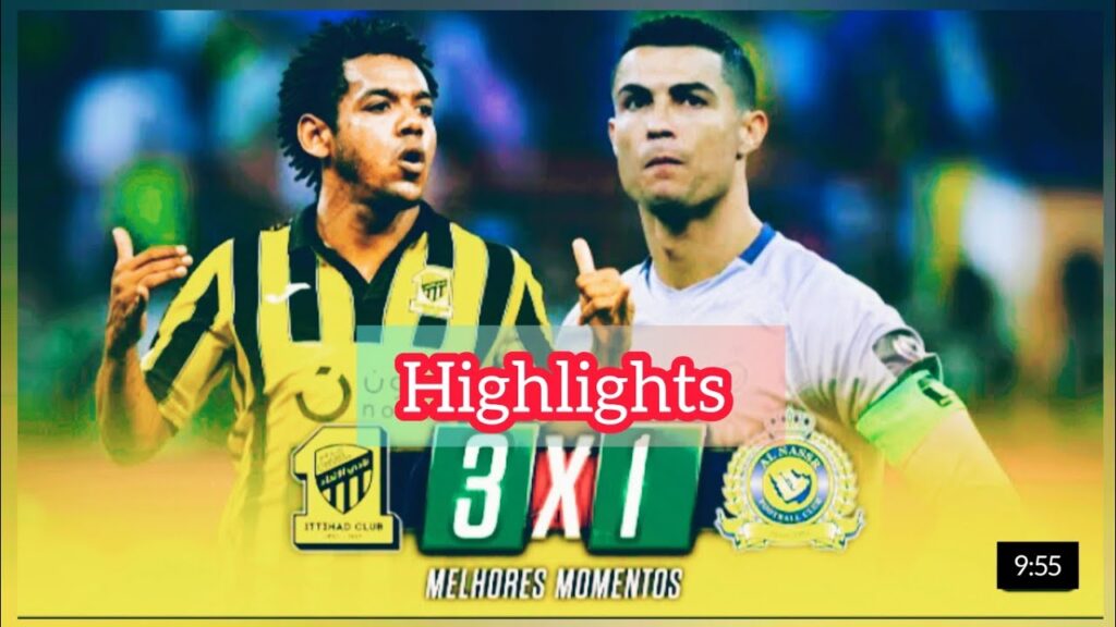 Al Ittehad Jaddah Vs AlNassr Riadh 3-1||Highlights ||Arab Super Cup ||What Was Ronaldo Performance