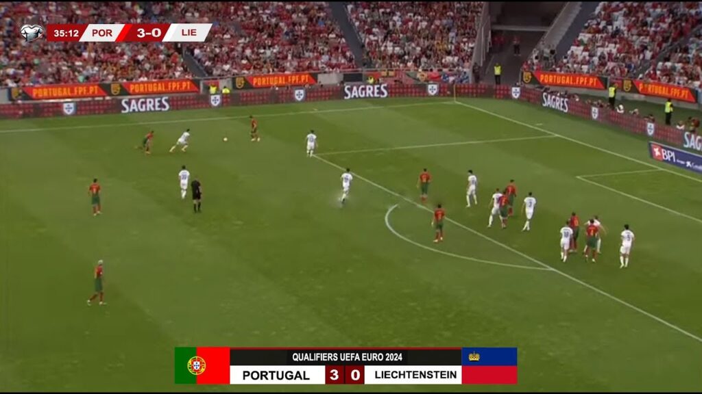 🔴Live - Portugal vs Liechtenstein | Qualifiers EURO 2024 | Ronaldo 3 goals in 35 minutes-Matchday 9