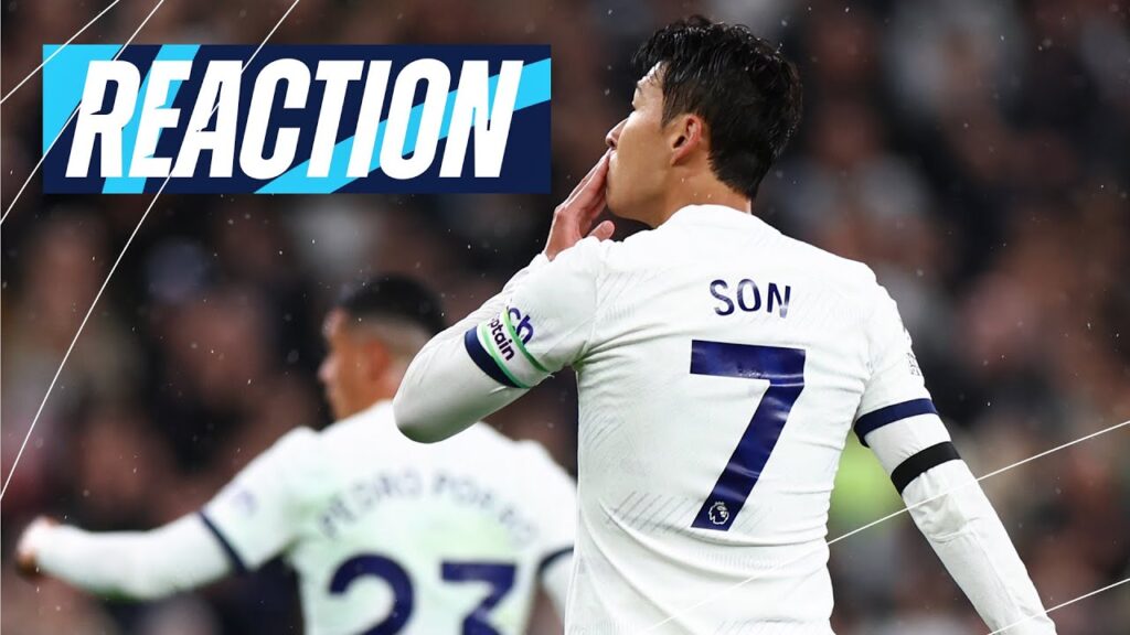 HEUNG-MIN SON REACTS TO WIN AGAINST FULHAM // TOTTENHAM HOTSPUR 2-0 FULHAM