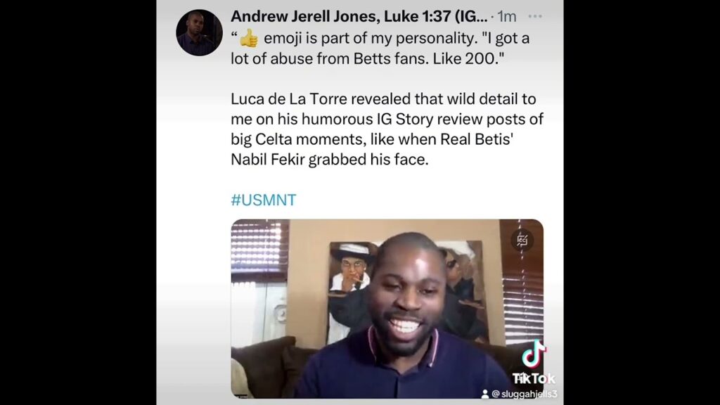 Luca De La Torre describes abuse from 200 Real Betis fans after Nabil Fekir scratched his face