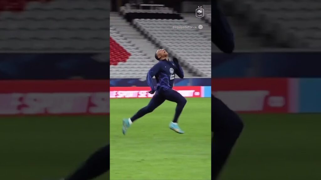 Kylian Mbappe scores WORLDIE in training with incredible celebration to match! 🤯
