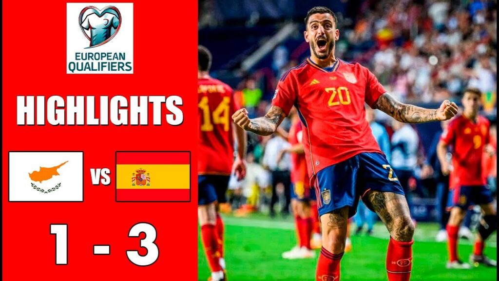 Chipre vs España 1-3 Resumen y Goles – Eliminatorias Euro 2024 Chipre vs España 1-3 Resumen y Goles - Eliminatorias Euro 2024