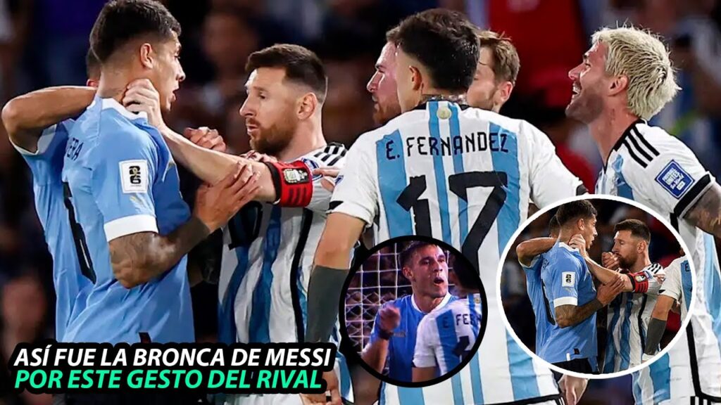 Así FUE la TREMENDA BRONCA de LEO MESSI con OLIVERA por ESTE GESTO del JUGADOR de URUGUAY