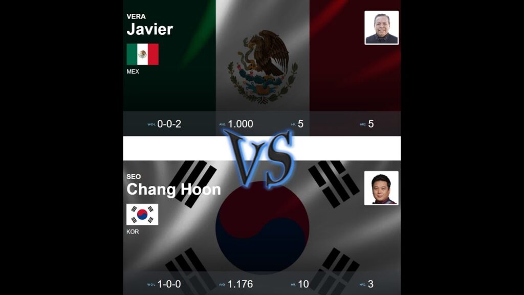 Seoul 3-Cushion World Cup - Javier Vera (MEX) vs SEO Chang Hoon (KOR)