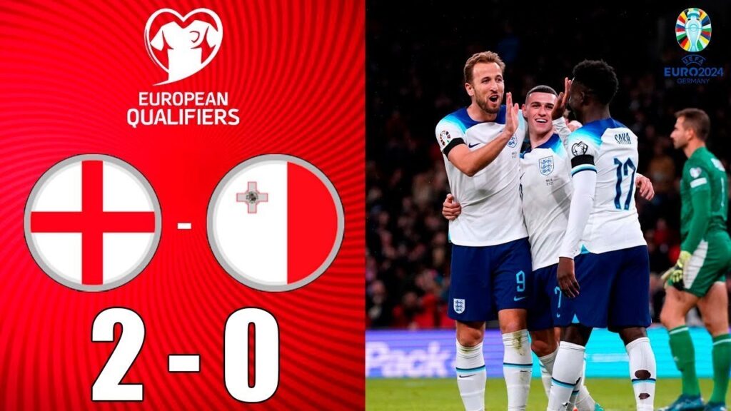 England vs Malta 2-0 Highlights | UEFA Euro 2024 Qualifiers