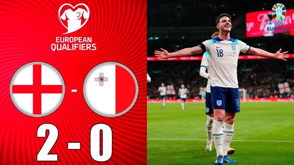 England vs Malta 2-0 | UEFA Euro 2024 Qualifiers | Match Highlights