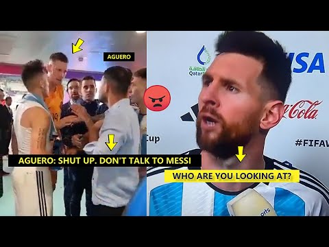 Aguero is Fighting For Angry Messi After Argentina vs Netherlands!