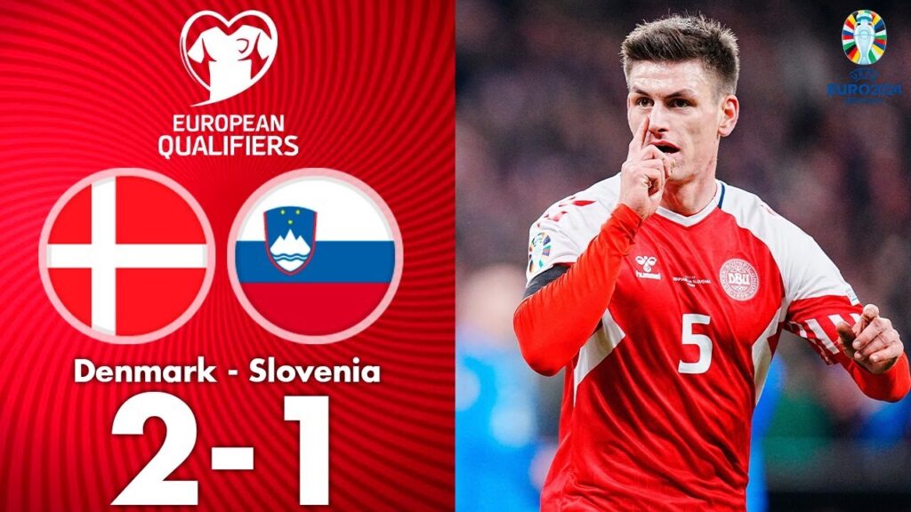 Thomas Delaney Goal | Denmark vs Slovenia 2-1 Extended Highlights | UEFA EURO Qualifiers 2024