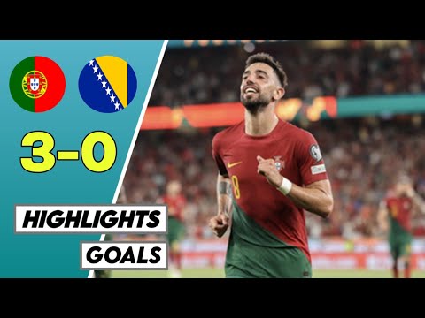 Portugal vs Bosnia 3-0 - All Goals & Highlights | Kualifikasi euro 2024 | Group J