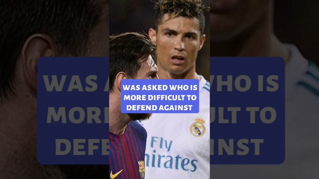 Diego Godin picks the tougher player to defend against between  Messi and  Ronaldo