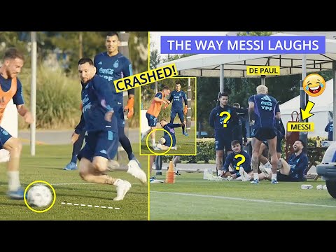 😅Messi Funny Failed Tackle on Mac Allister | Messi Crazy Reaction to De Paul Jokes!