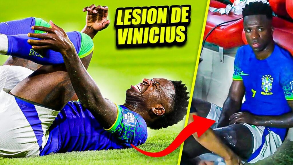 😮 ASI FUE la LESION de VINICIUS JR con BRASIL
