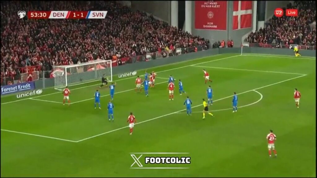 Thomas Delaney Mål | Danmark vs Slovenien 2-1 Udvidede højdepunkter | UEFA EURO-kvalifikation 2024