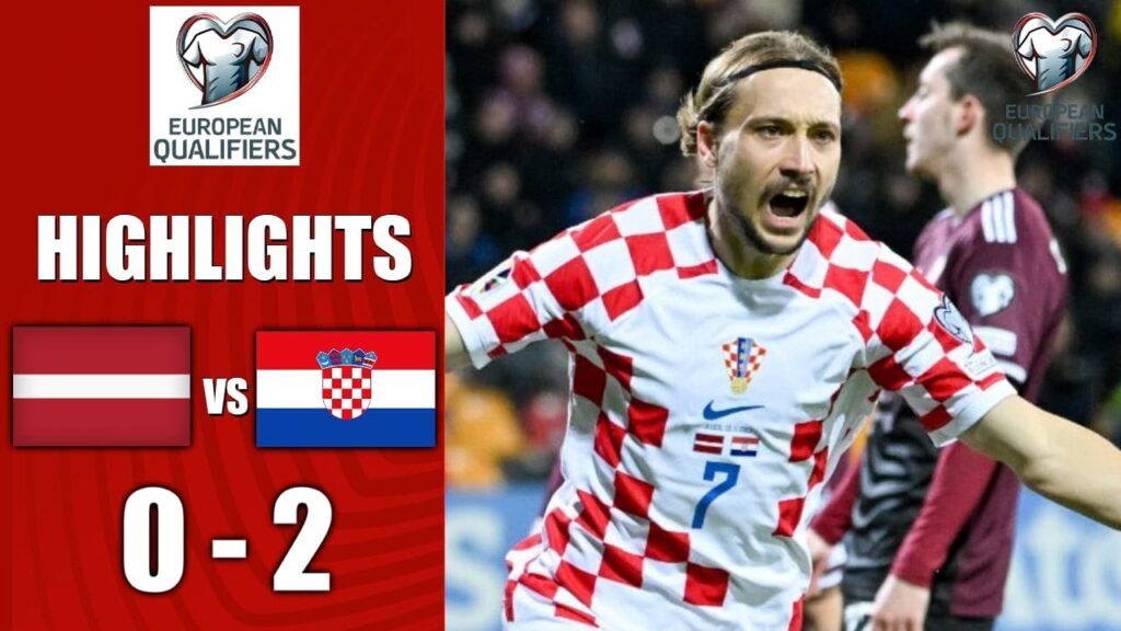 Lovro Majer Goal | Latvia vs Croatia 0-2 Extended Highlights | UEFA EURO Qualifiers 2024