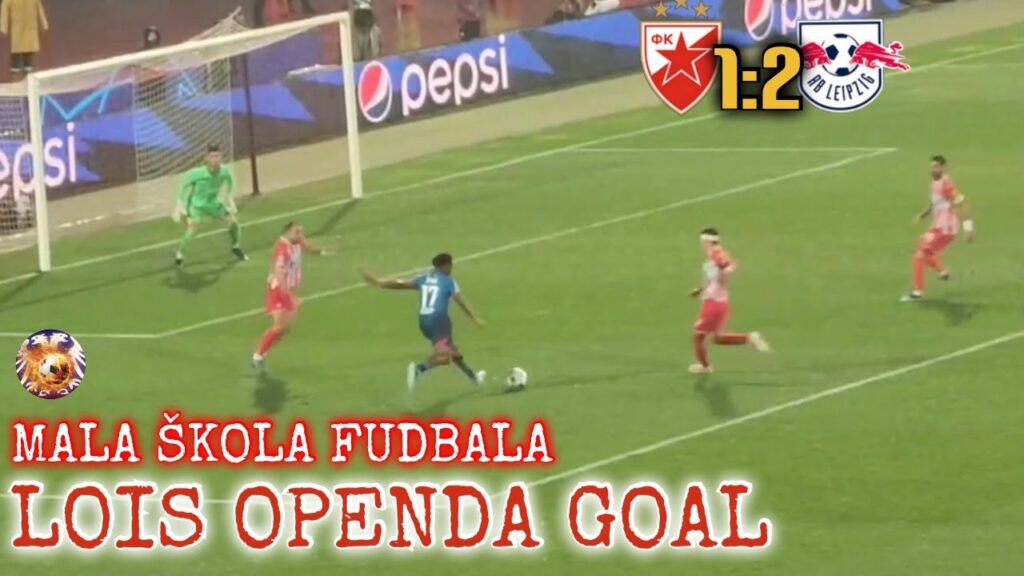 Lois Openda goal (Xaver Schlager assist) Red Star Belgrade vs RB Leipzig 1:2