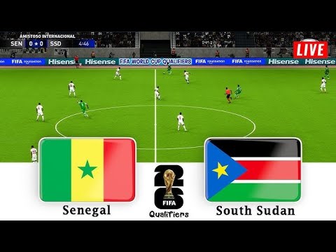 🔴🇸🇳🇸🇸 SENEGAL - SOUDAN DU SUD LIVE /🏆QUALIFICATIONS COUPE DU MONDE 2026🔥🇸🇳 Mane, Iliman Ndiaye, Sarr