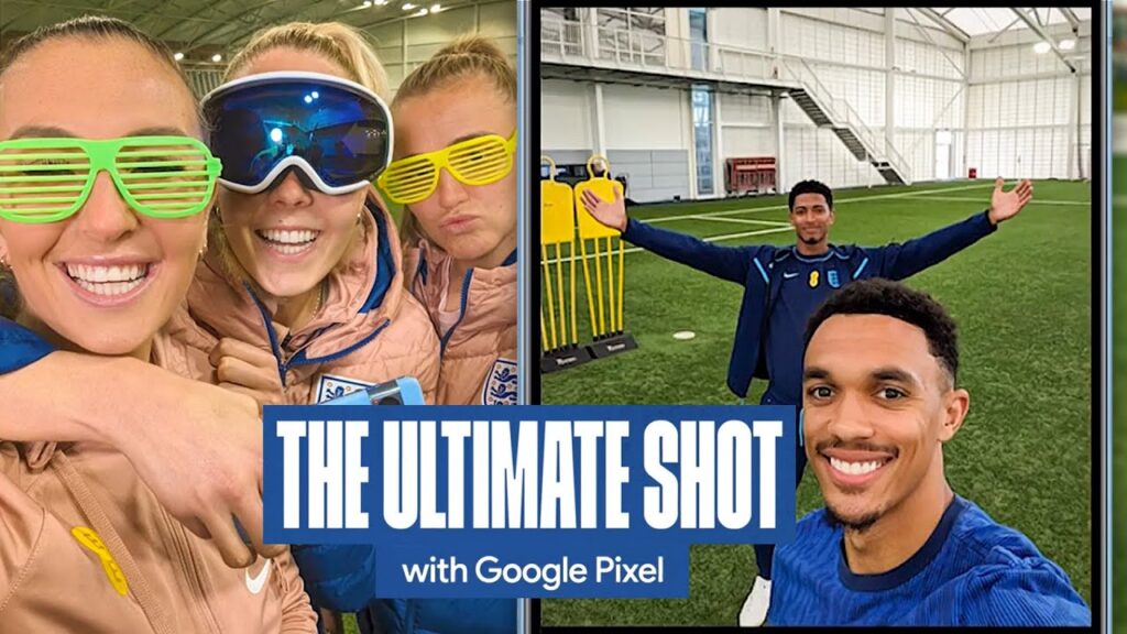 England Players Take On The Google Pixel Ultimate Shot Challenge! #TeamPixel