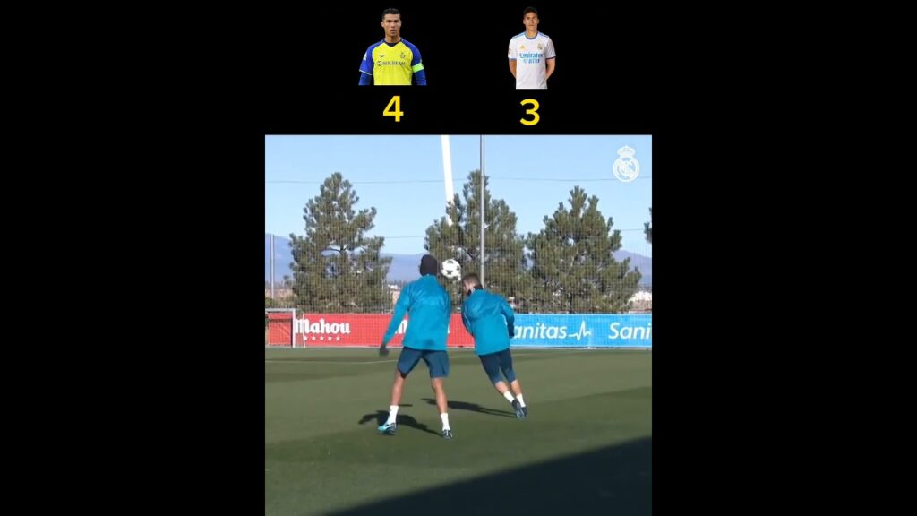 cristiano ronaldo vs Raphaël Varane #shorts 🤔🤔