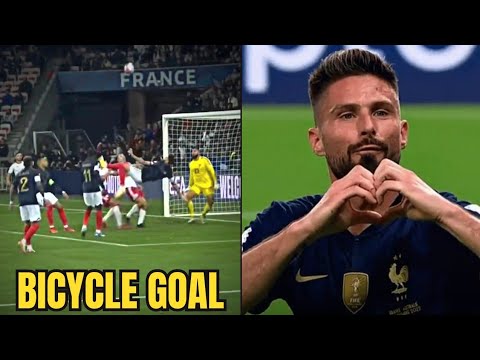 Olivier Giroud Crazy Bicycle kick Goal vs Gibraltar | France 14-0 Gibraltar | Mbappe Hattrick Goals