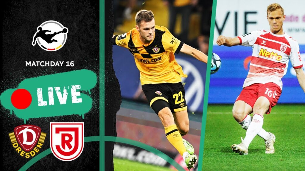 LIVE 🔴 Dynamo Dresden vs. Jahn Regensburg | Full Game | 3rd Division 2023/24