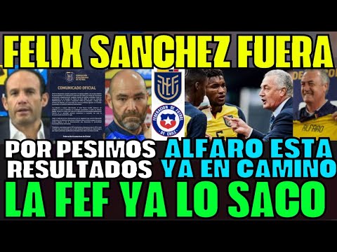 ÚLTIMO MINUTO FÉLIX SÁNCHEZ QUEDÓ FUERA DE LA FEF Y GUSTAVO ALFARO LLEGARÁ VS CHILE LA TRI SORPRENDE