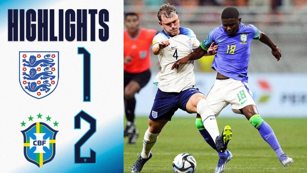 England U17 1-2 Brazil U17 | Young Lions Top Group | FIFA U17 World Cup Highlights