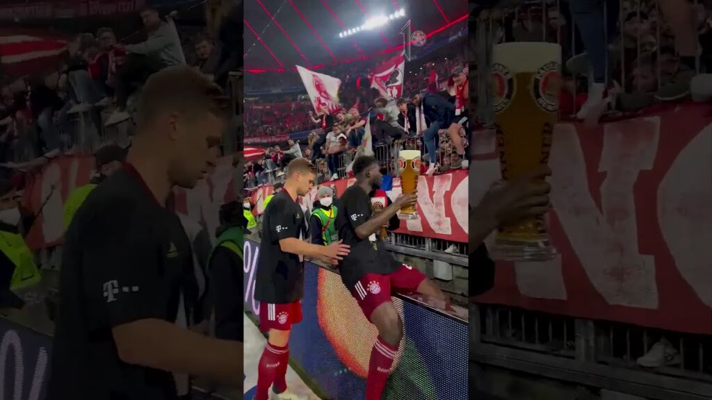 JOSHUA KIMMICH SPENDS BEER TO FANS