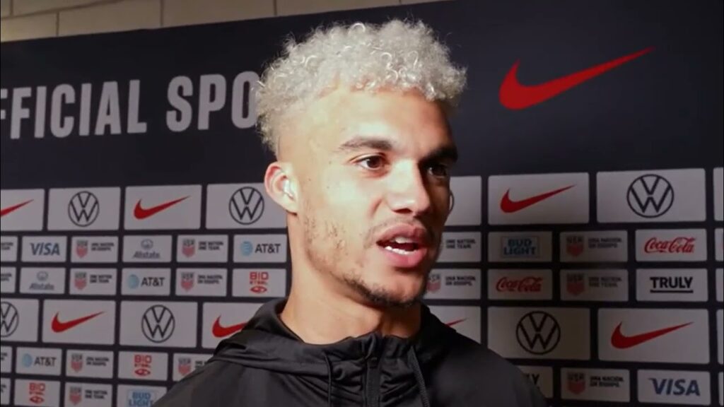 USMNT defender ANTONEE ROBINSON postgame; Team USA beat Trinidad & Tobago