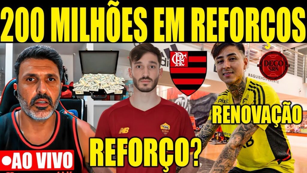 200 MILHÕES EM REFORÇOS! MATÍAS VIÑA NO FLA? RENOVAÇÃO DE PULGAR, MATHEUS GONÇALVES, MENGÃO NO TOP3!