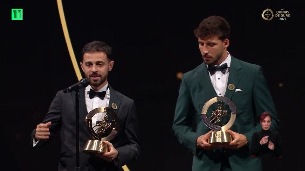 Quinas de Ouro - Discurso Bernardo Silva e Rúben Dias