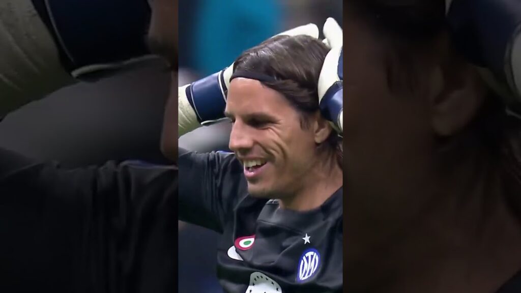 Dimarco scores a screamer from the halfway line and even Sommer can't believe it #shorts