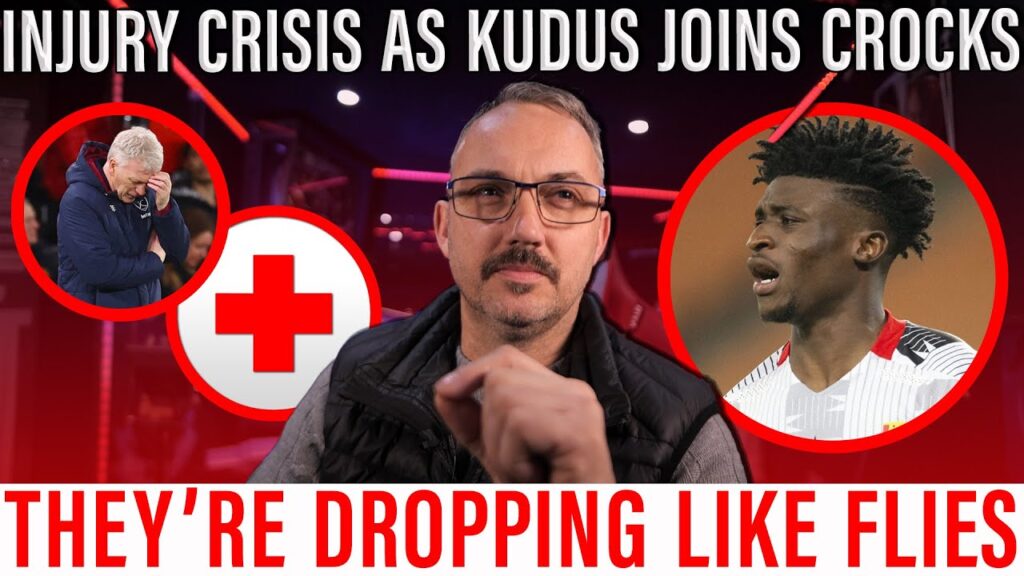 David Moyes facing the ultimate test Mohammed Kudus joins Bowen and Antonio on the injured list