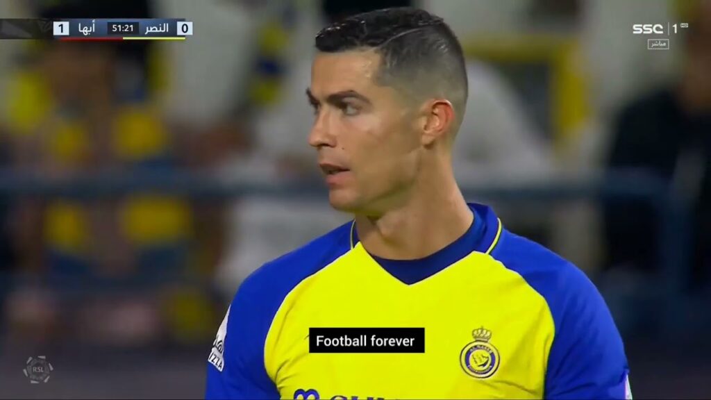 Al-Nasr and Abha match | Cristiano Ronaldo turns the tables with an intercontinental goal