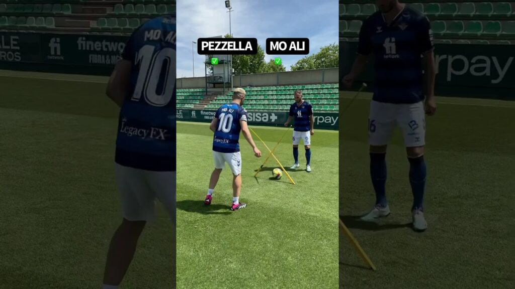 One touch passing challenge with World Cup winner Pezzella