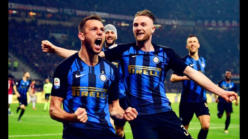 Milan Škriniar And Stefan De Vrij Vs AC Milan（17/03/2019）18-19 HD 720p by轩旗