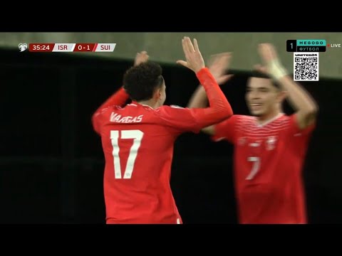 Ruben Vargas goal Israel 0-1 Switzerland Euro Qualification 2023