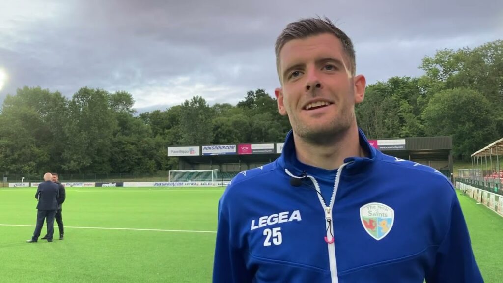 Connor Roberts, following The New Saints’ 1-0 victory against Linfield FC.