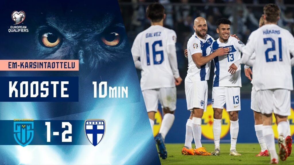 Huuhkajat Highlights (10 min.) | San Marino–Suomi 1–2 | UEFA EURO 2024 -karsinnat | 20.11.2023