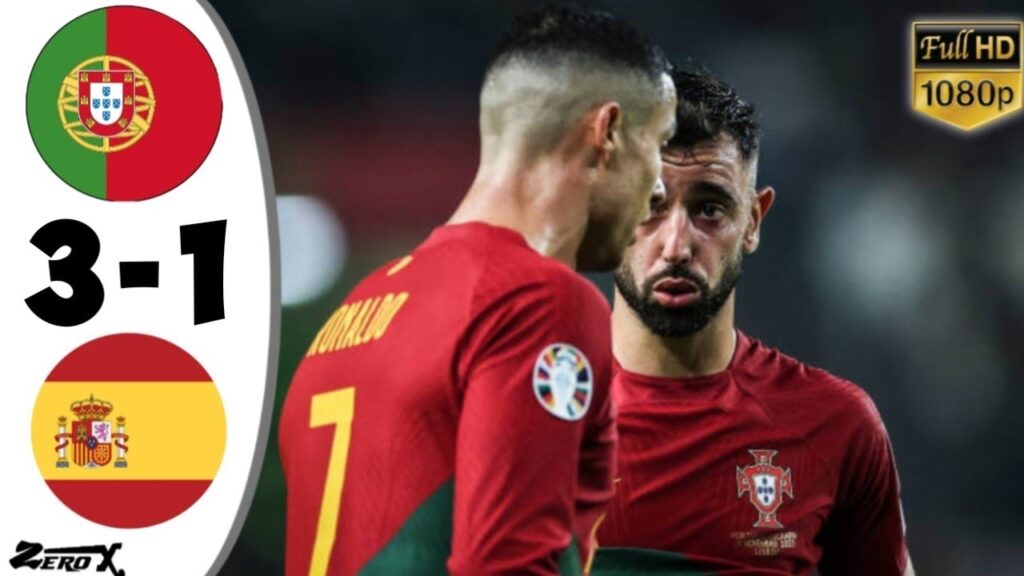 Portugal vs Spain 3-1 • EURO 2024 Qualifiers Highlights & All Goals • Hasil Kualifikasi Euro 2024