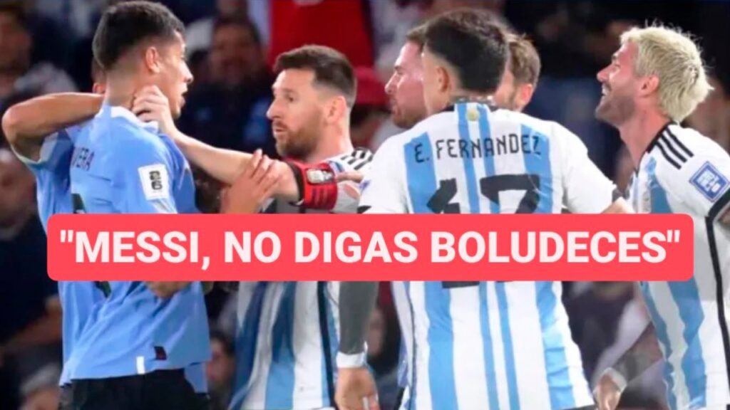 💣 Messi le pidió respeto a los jóvenes de Uruguay después de agarrar del cuello a Mathías Olivera 💣 Messi le pidió respeto a los jóvenes de Uruguay después de agarrar del cuello a Mathías Olivera
