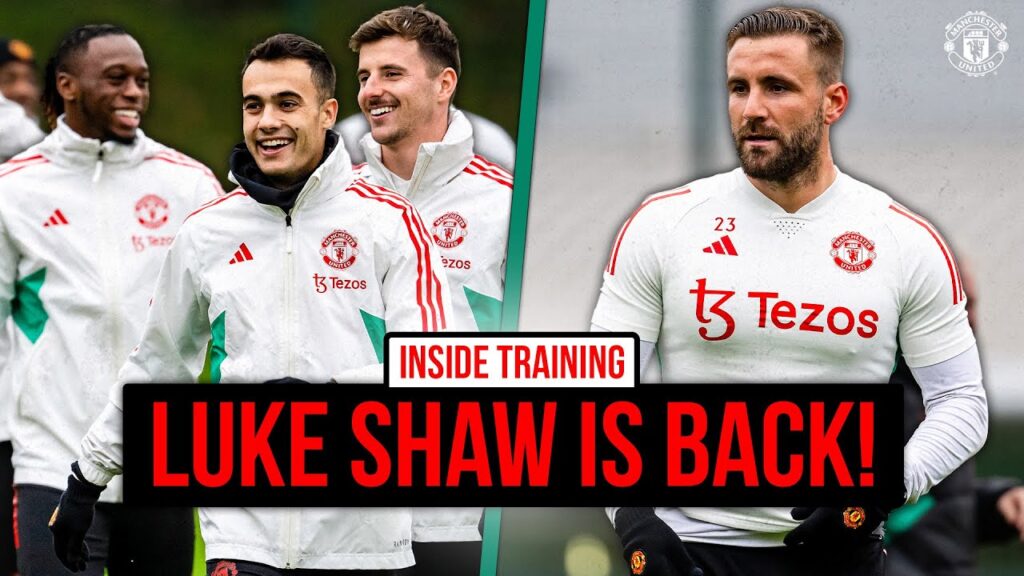 Luke Shaw IS BACK Ahead Of Everton! | INSIDE TRAINING