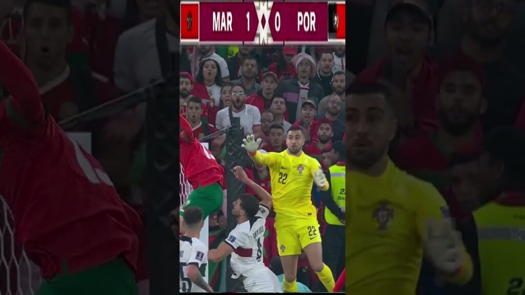 Youssef En-Nesyri's (Morocco) goal that overthrew Portugal
